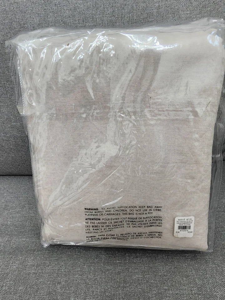 west elm European Flax Linen Curtain. 48" x 108" ~ Natural / Flax - Image 4 of 4