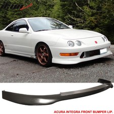 Fits 98-01 Acura Integra Tr Style Front Bumper Lip Spoiler Splitter Unpainted Pu