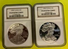 1998 & 1999 American Silver Eagles $1 NGC PF69 Ultra Cameo