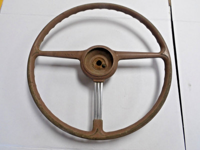 VINTAGE 1938 1939 PONTIAC ? FACTORY STEERING WHEEL SOLID BANJO