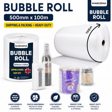 Heavy Duty Bubble Wrap 100m Roll Air Cushioning Fragile Protection Packing Wrap