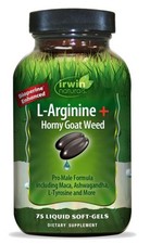 Irwin Naturals L-Arginine  Horny Goat Weed, Pro-Male Formula, 75 Softgels
