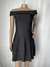Zimmermann Women's Mini Dress Black Size 6, Matchmaker knit Paneled Scoop Neck