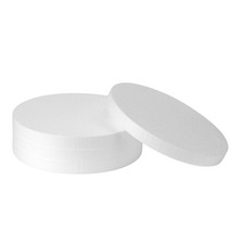 4 PCS 10x1 Inch Thick White Foam Circles Polystyrene DIY Craft School Decor