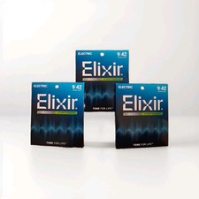 Elixir OptiWeb Electric Guitar Strings Super Light 9-42 3-pack