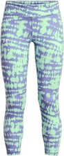 Under Armour Girls Motion Printed Ankle Crop Pants Matrix Green Size S