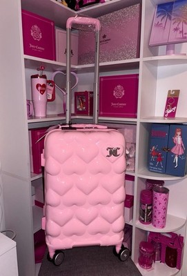 Juicy Couture luggage Barbie Pink 3D Hearts 21