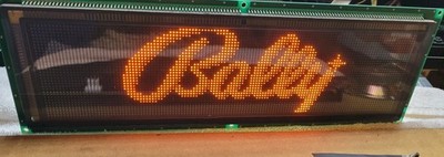 Bally Williams Stern Sega Pinball Plasma Orange Dot Matrix Display 128x32 CHERRY