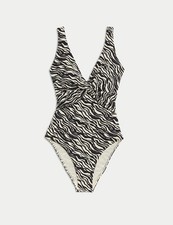 Marks & Spencer Womens Swimsuit in Ecru Mix - M&S