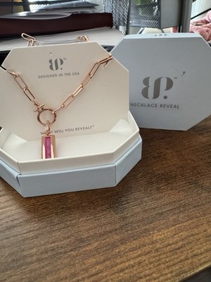 NK38322 Divine Circumstance pink Sapphire Rose Gold Plating bomb Party BP