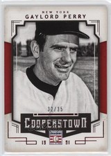 2015 Panini Cooperstown Red 32/35 Gaylord Perry #39 HOF 0l2