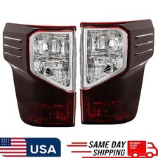 Red Smoked 2016-2022 Nissan Titan Xd Tail Lights Utility Bed Pair Left Right Red Smoked 2016-2022 Nissan Titan Xd Tail Lights Utility Bed Pair Left Right