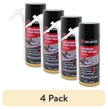 (4 pack) Würth Big Gaps Expanding Foam Sealant, up to 3 inches, 12oz Can