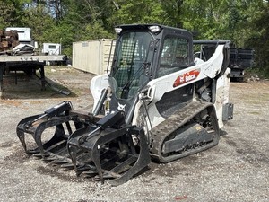 2022 Bobcat T66 Compact Skid Steer Track Loader Grapple Bucket Aux Hyd bidadoo