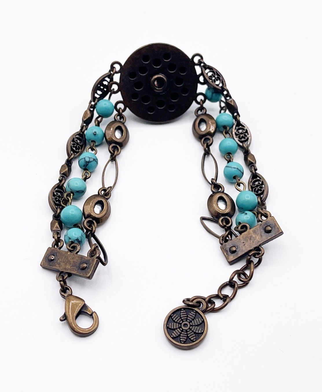 Ginger Snaps Interchangeable Snap Bracelet – Bron… - image 3