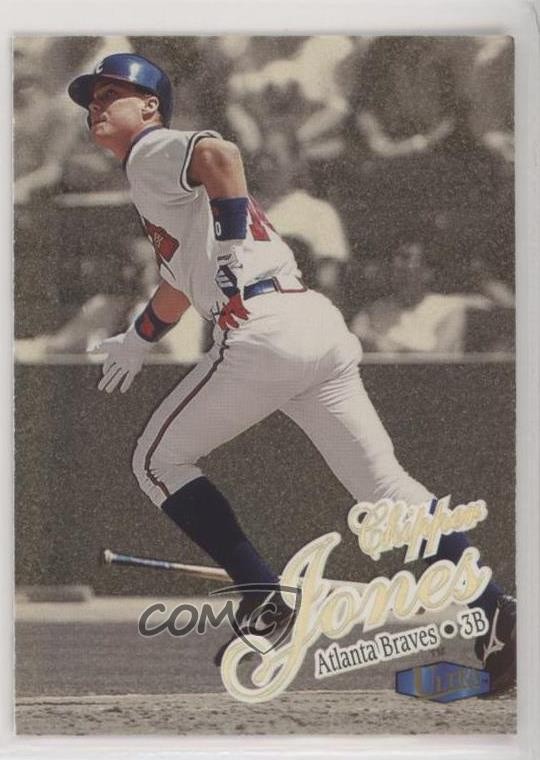 1998 Fleer Ultra Gold Medallion Edition Chipper Jones #202G HOF 8k4