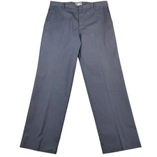 Dockers Pants Mens 36x32 Blue Pinstripe Dress Iron Free Khaki Classic Fit D3