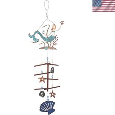 Enchanting Mermaid Wind Chime - 31  Outdoor D...