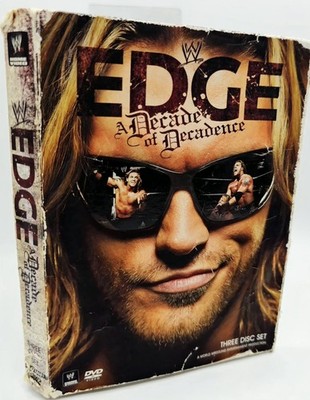 WWE Edge A Decade of Decadence 3-Disc DVD Set + Panini Prizm Prizmatic Card