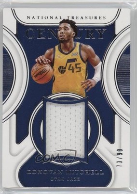 2021-22 Panini National Treasures Century Materials /99 Donovan Mitchell s3g