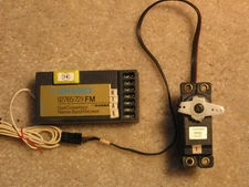 Airtronics Sanwa 92765 72mhz FM 7 Channel Receiver 7ch Ch14 and Servo