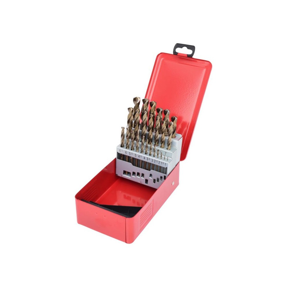Foret au cobalt HSS-CO KS TOOLS Ø1 à 13 mm en coffret de 25 pièces