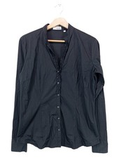 ROSSANA DIVA Blusenshirt Damen Bluse Gr. DE 38 blau Casual-Look