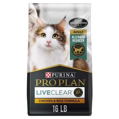 Purina Pro Plan LiveClear Allergen Reducing Adult Dry Cat Food - Chicken & Rice