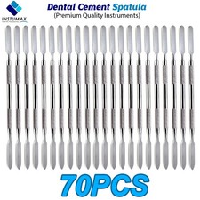 70 Pcs Cement Spatula Single Ended Set 6.9" Amalgam Mixing Dental Inst German Gr