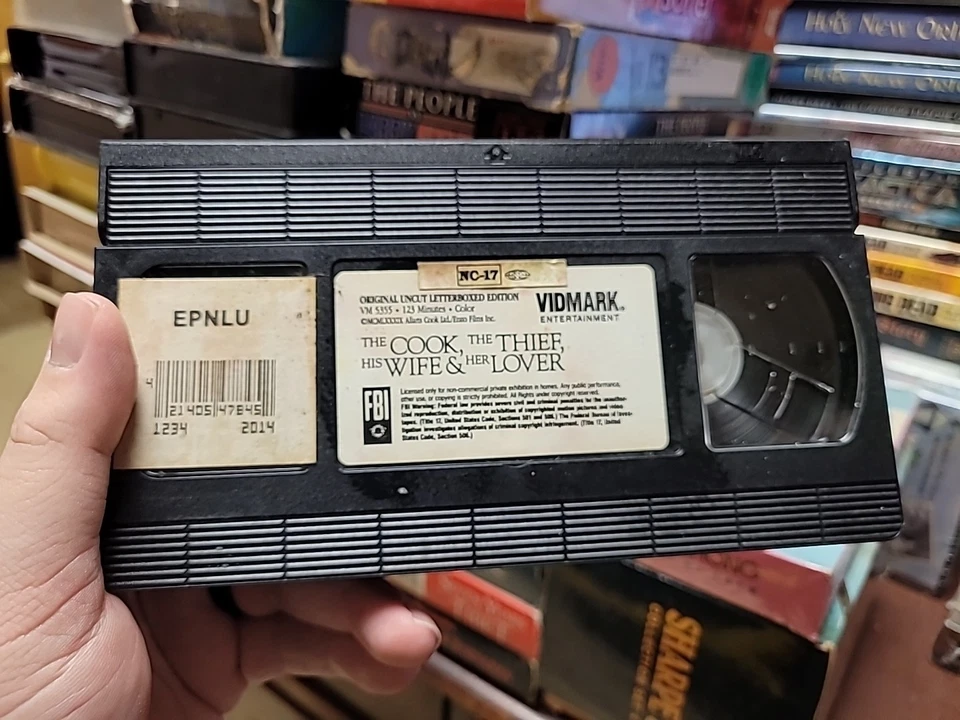 THE COOK, THE THIEF, HIS WIFE & HER LOVER (1989) VHS PETER GREENAWAY UNCUT Foto 3 de 3