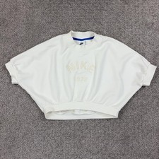 Nike Sportswear Collection Sweatshirt Womens Small White Crop 1972 Athleisure