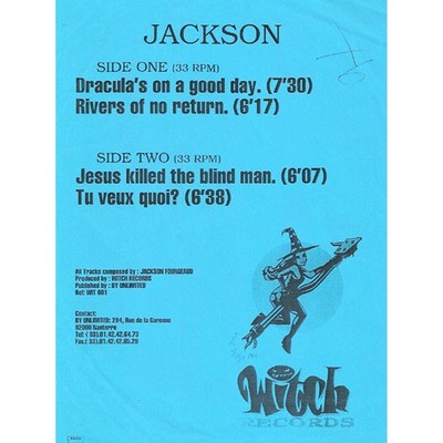 Jackson - Dracula's On A Good Day EP (Vinyl 12'' - 1997 - FR - Original)