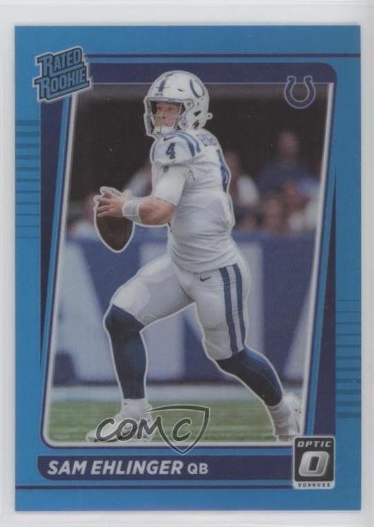 2021 Panini Donruss Optic Rated Rookie Aqua Prizm 100/299 Sam Ehlinger #246 0iy4