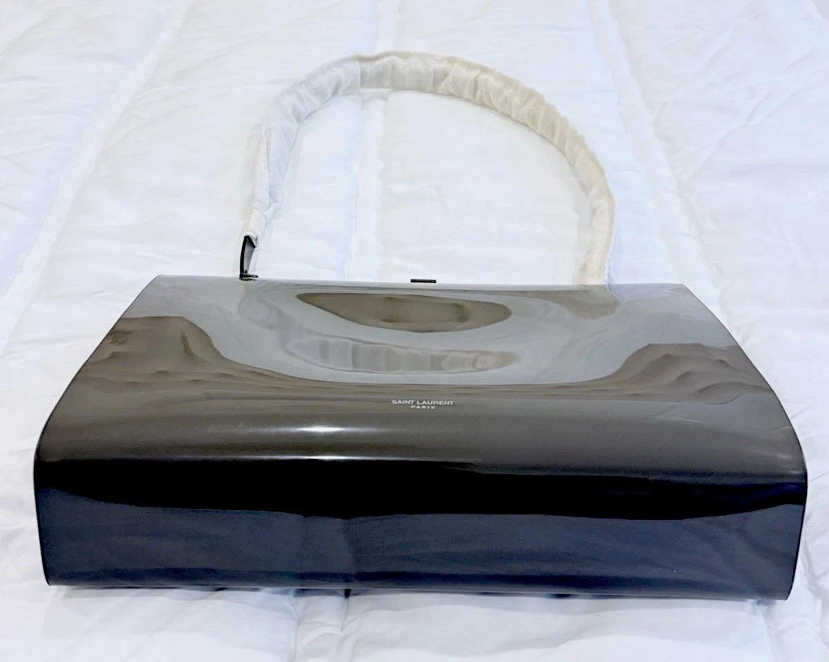 Saint Laurent — YSL  Vinyl Merako Evening Bag M  Wild Forest  (Strap still factory wrapped)