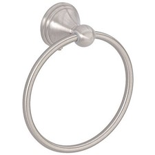 Designers Impressions Florentine Series Satin Nickel Towel Ring