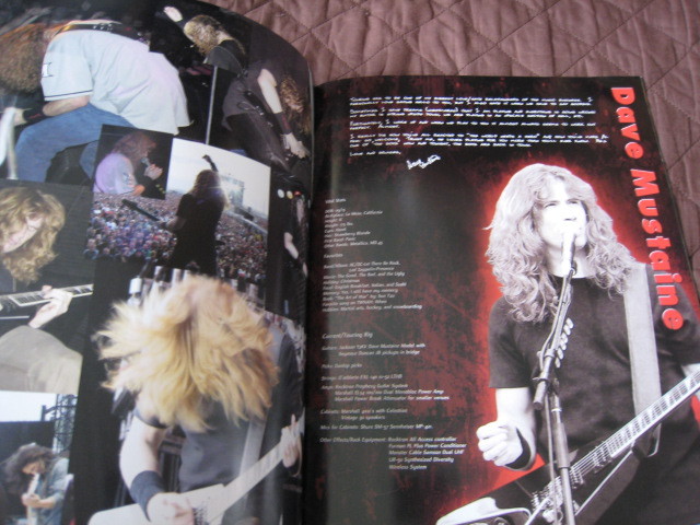 Megadeth World Needs A Hero Tour Book w Japan Ticket Concert