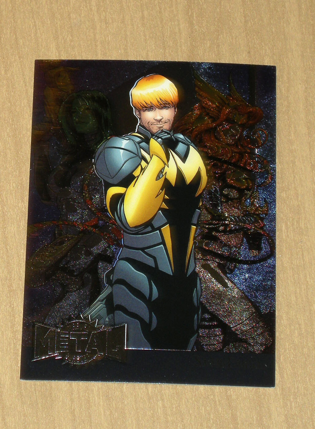 2015 Upper Deck Marvel Fleer Retro 1995 Metal Blaster Star-Lord #35