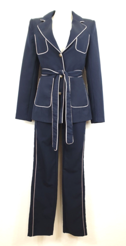 H15) Fi ` MORE Damen Hosen Anzug Gr. 36 S Neu Blau - Afbeelding 1 van 11