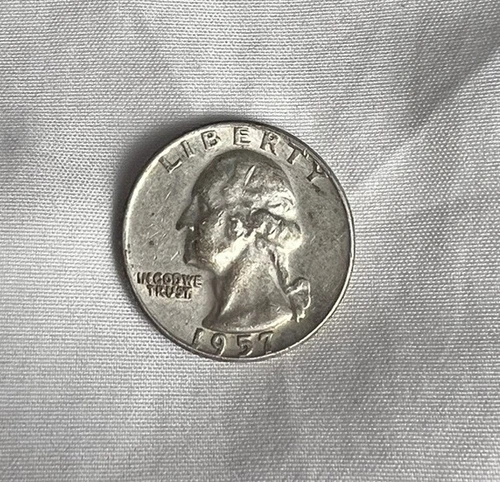 1957-D 25C Silver Washington Quarter AG
