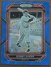 2023 Panini Prizm Blue Cracked Ice Bobby Doerr #289 Boston Red Sox