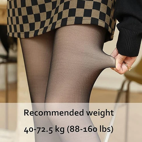 Medias de cintura alta Mujeres Pantys translúcidos falsos Medias térmicas - Bild 4 von 23