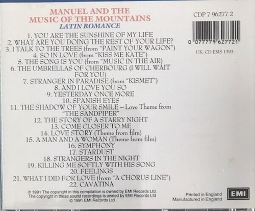 Latin Romance CD various (1991) - Picture 2 of 2