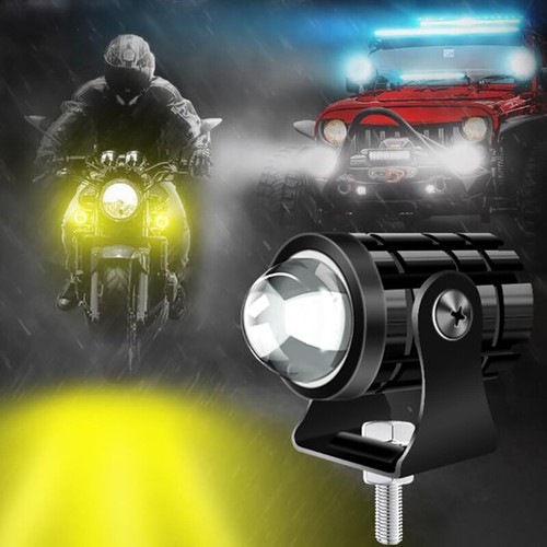 12W Additional Led Headlights For Motorcycle Universal Moto Spotlight LED _yi - Picture 7 of 11
