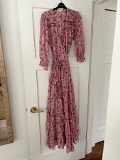 love shack fancy dress maxi wrap dress, size small 