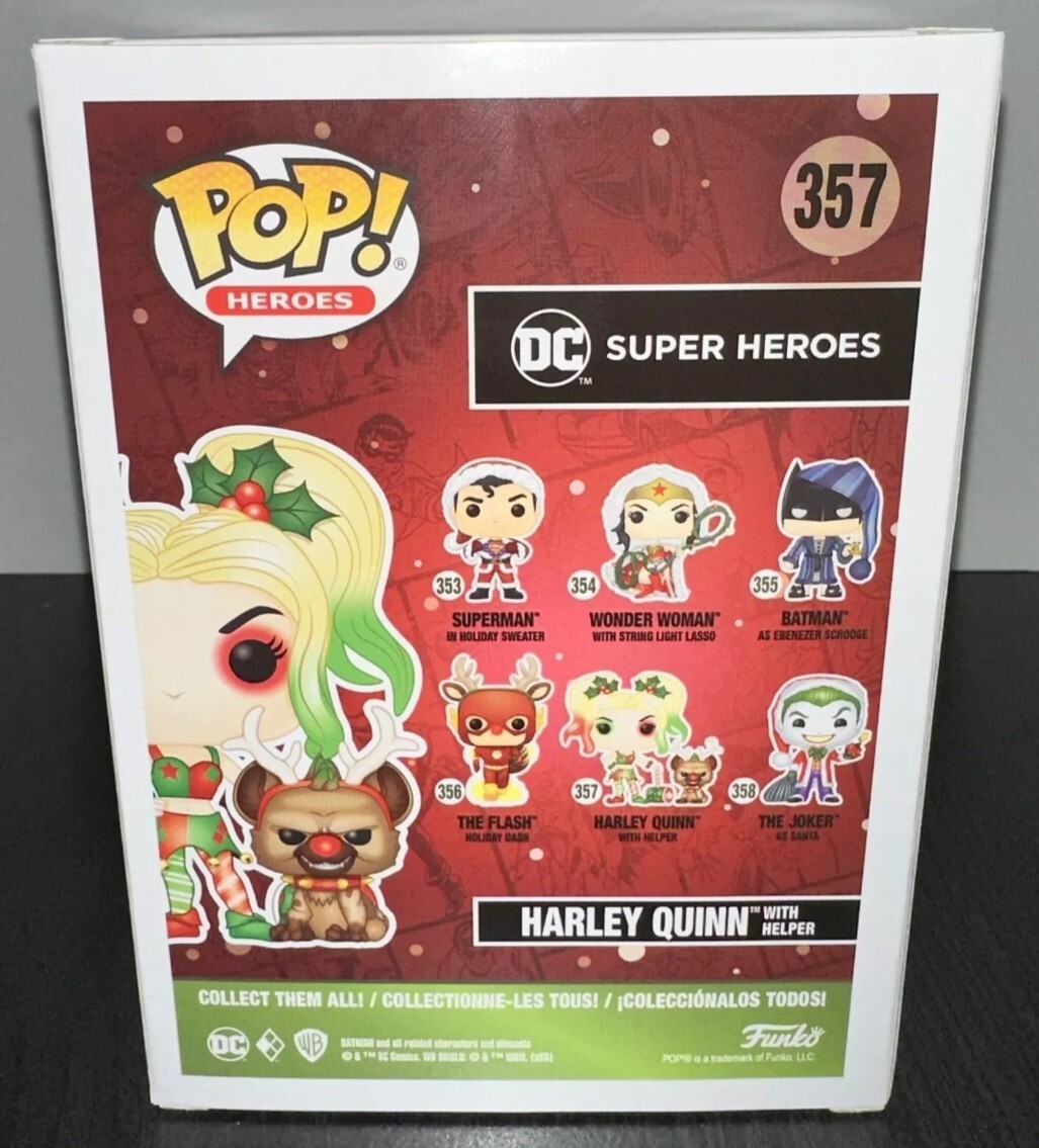 Funko POP Harley Quinn With Helper #357 Vinyl Figure DC Super