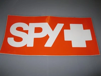 SPY STICKER 24 inch LARGE GENUINE SPY+ OPTICS goggles sunglasses mx surf snow