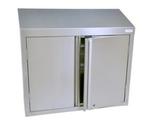 48" Wall Cabinet w/ Hinged Doors Lock  Adjustable Shelf