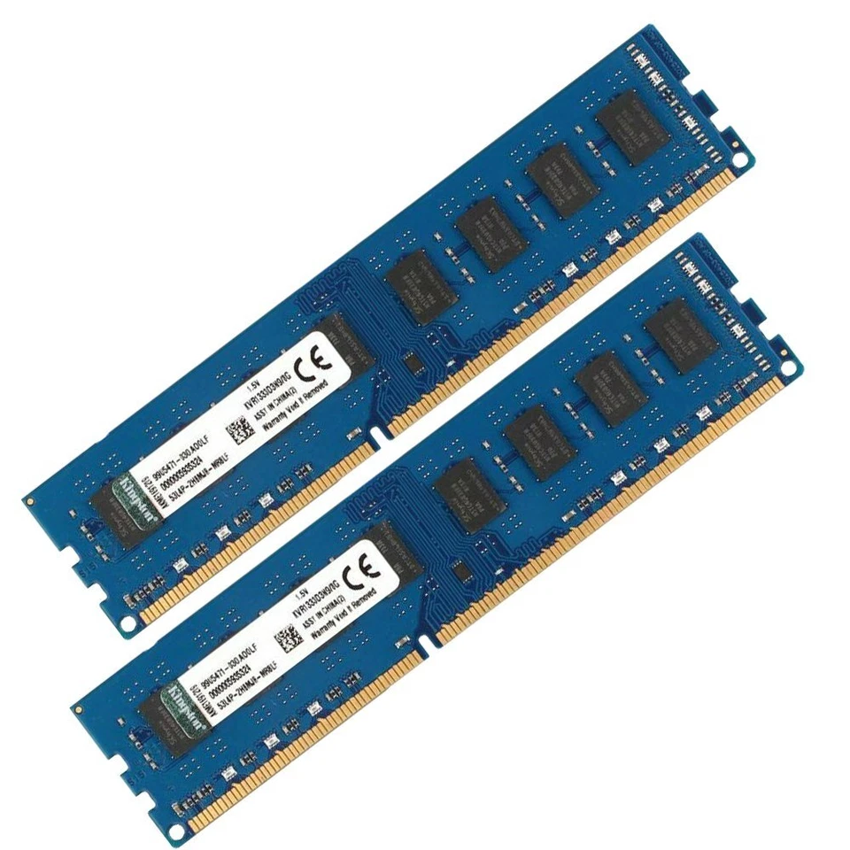 Kingston 16GB Kit 2x 8GB DDR3 1333Mhz PC3-10600U KVR1333D3N9/8G Desktop Memory - Image 4 of 4