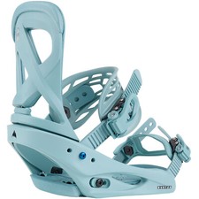 Burton Scribe Réflexe Damen Fixation de Snowboard Schnallenbindung Bleu Neuf