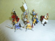 Figurine PLASTOY Lot 3 Cavaliers 1 cheval 2 Chevaliers